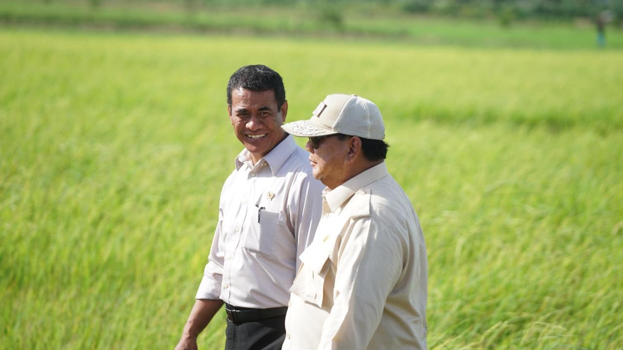 Produksi Padi Tembus 34,7 Juta Ton, Mentan Amran Sulaiman Optimistis Swasembada Pangan