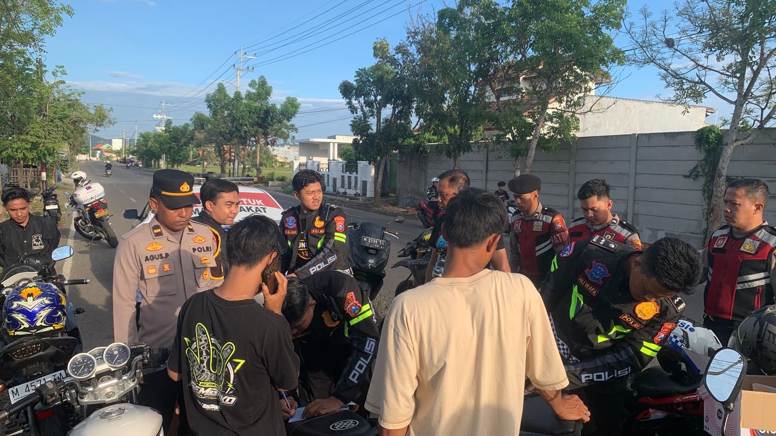Puluhan Motor Diamankan dalam Razia Balap Liar Polres Sumenep