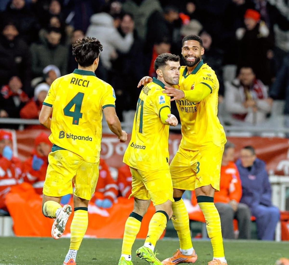 AC Milan Comeback Kalahkan Torino 3-2, Pulisic Cetak Dua Gol dan Bawa Rossoneri ke Puncak Klasemen