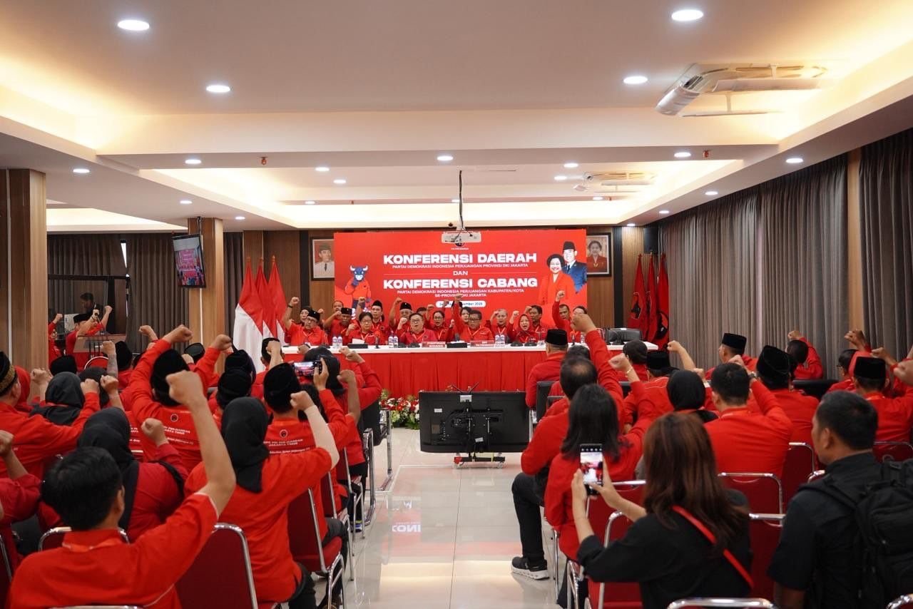 Konferda PDI Perjuangan DKI Tetapkan Kepengurusan Baru Periode 2025–2030