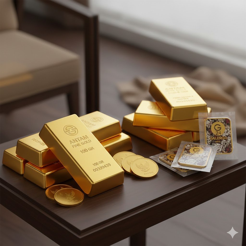 Update Harga Emas Hari Ini: UBS dan Galeri24 Naik, Emas 1 Gram Tembus Rp2,4 Juta