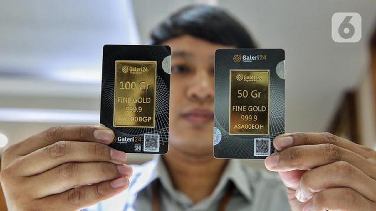 Harga Emas UBS dan Galeri24 di Pegadaian Naik, Sabtu 10 Januari 2026