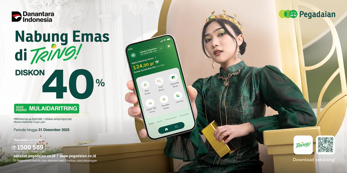 Pegadaian Gabungkan Layanan Syariah dan Konvensional dalam Satu Aplikasi Tring