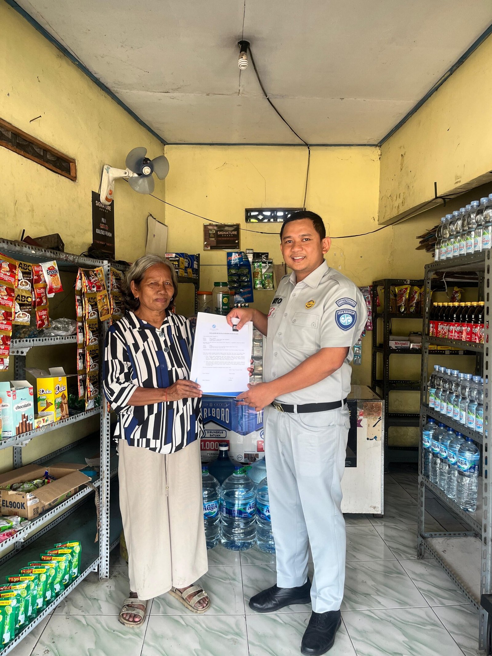 Jasa Raharja Kanwil DIY Perluas Kerja Sama Merchant Jrku dengan Toko Kelontong sebagai Apresiasi Wajib Pajak Patuh di Kulon Progo