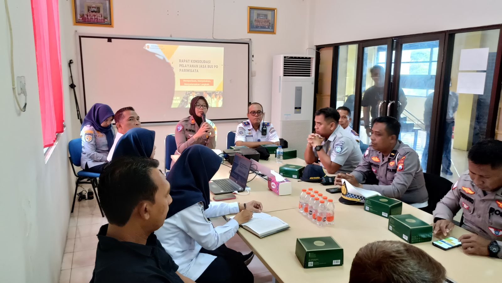 Jasa Raharja Ngawi Ikut dalam Rapat FLLAJ Persiapkan Mudik Berkeselamatan bersama Pemilik Otobus