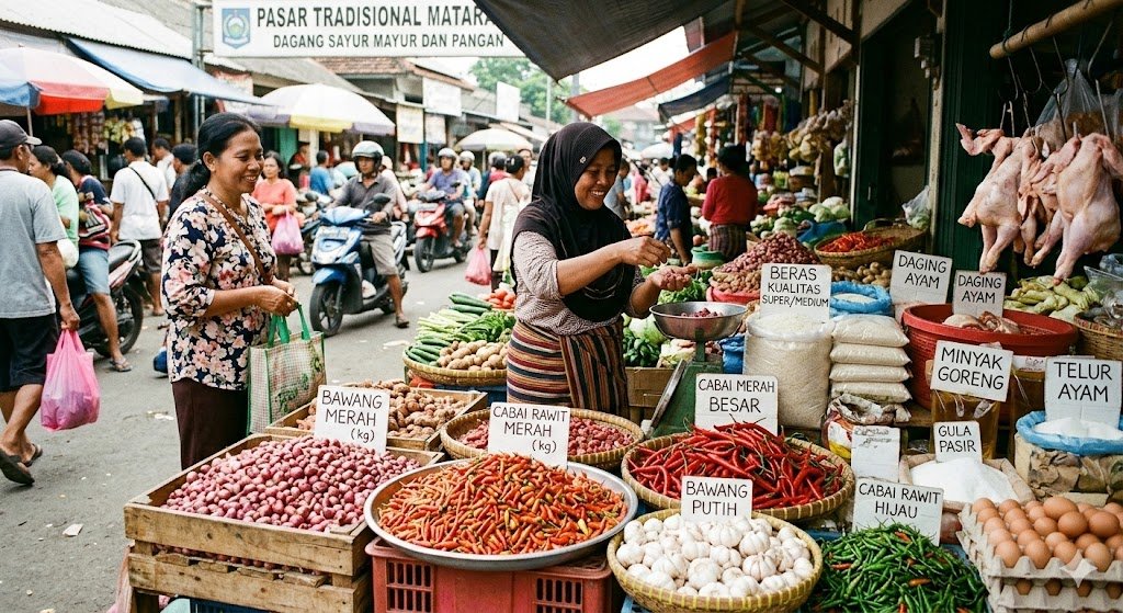 Harga Bawang Merah Rp44.750/kg dan Cabai Rawit Rp75.550/kg Jumat Pagi