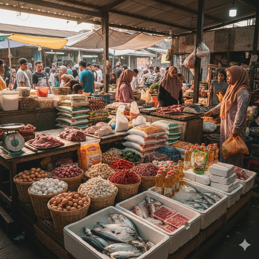 Update Harga Pangan Nasional: Daging, Telur, Minyak dan Cabai Turun di Hari ke-7 Puasa
