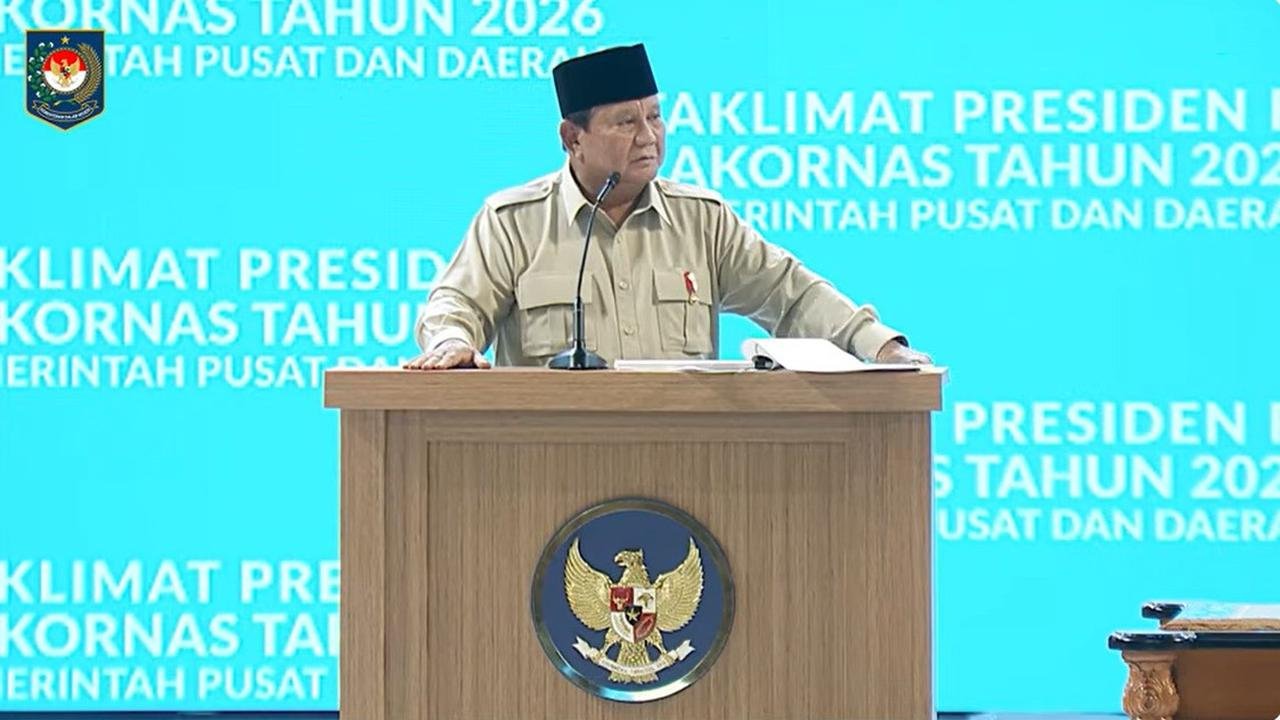 Buka Rakornas 2026, Presiden Prabowo Tekankan Pentingnya Pemimpin Jujur dan Adil