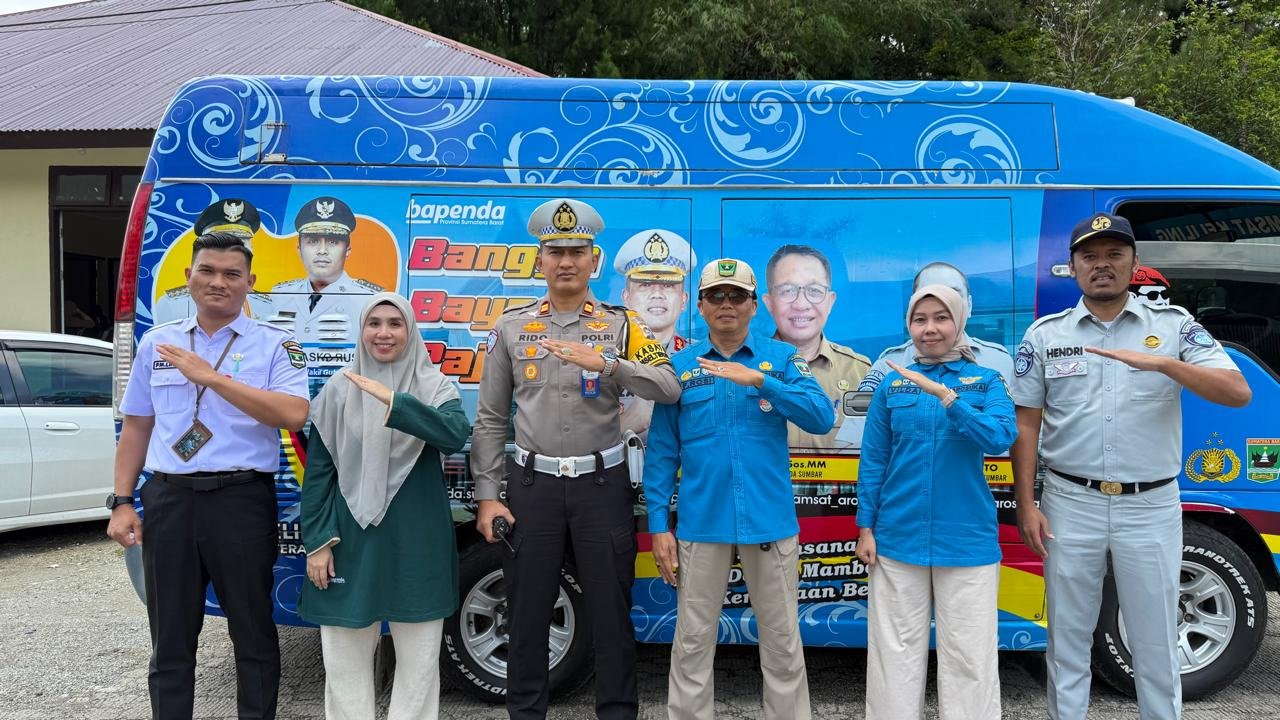 Razia Gabungan Samsat Arosuka di Solok, Jasa Raharja Dorong Kepatuhan Pajak dan Edukasi Keselamatan Berlalu Lintas