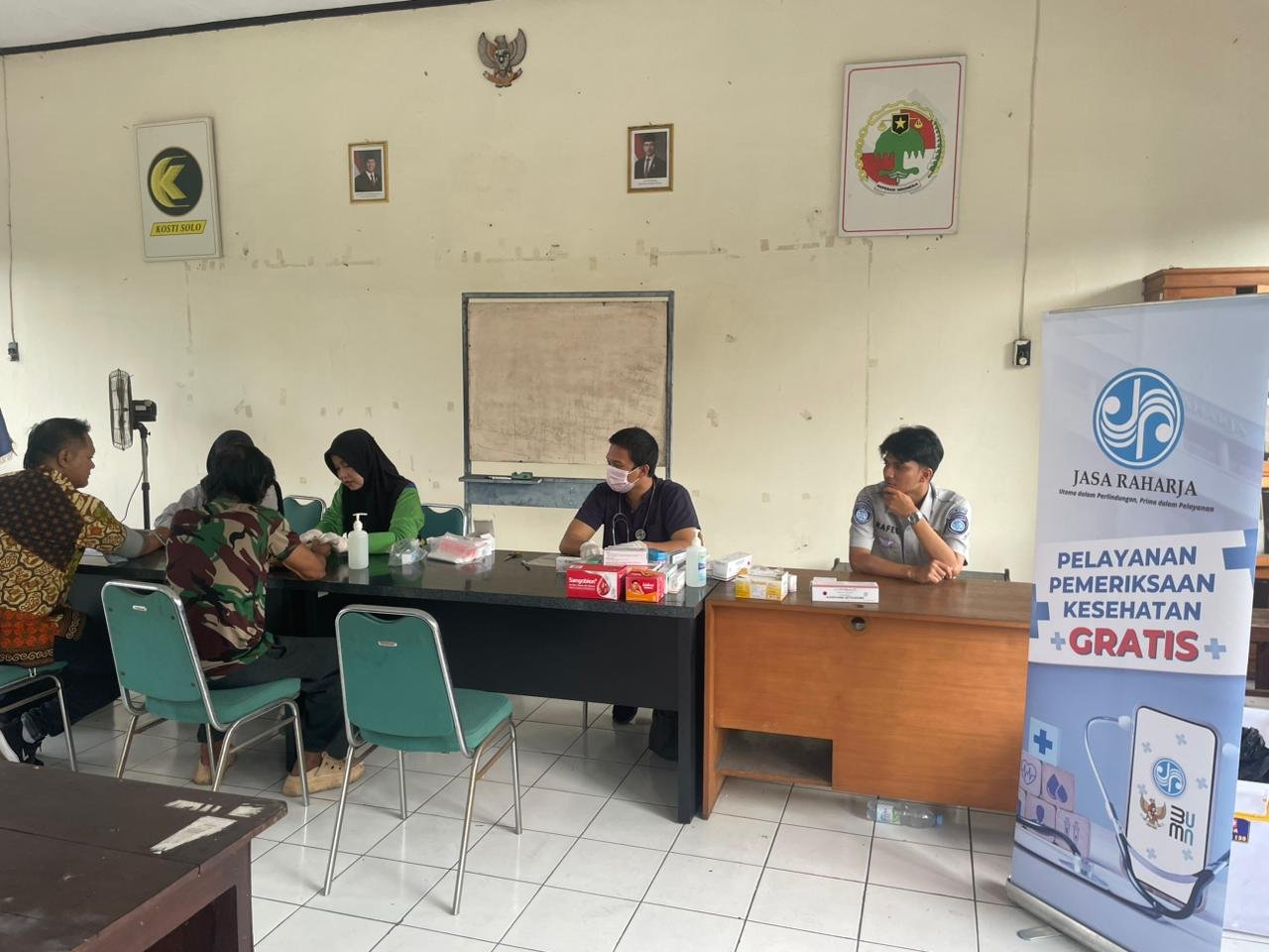 Jasa Raharja Gelar Pengobatan Gratis di Garasi Taksi Kosti Solo Dukung PAM Arus Balik Lebaran 2026