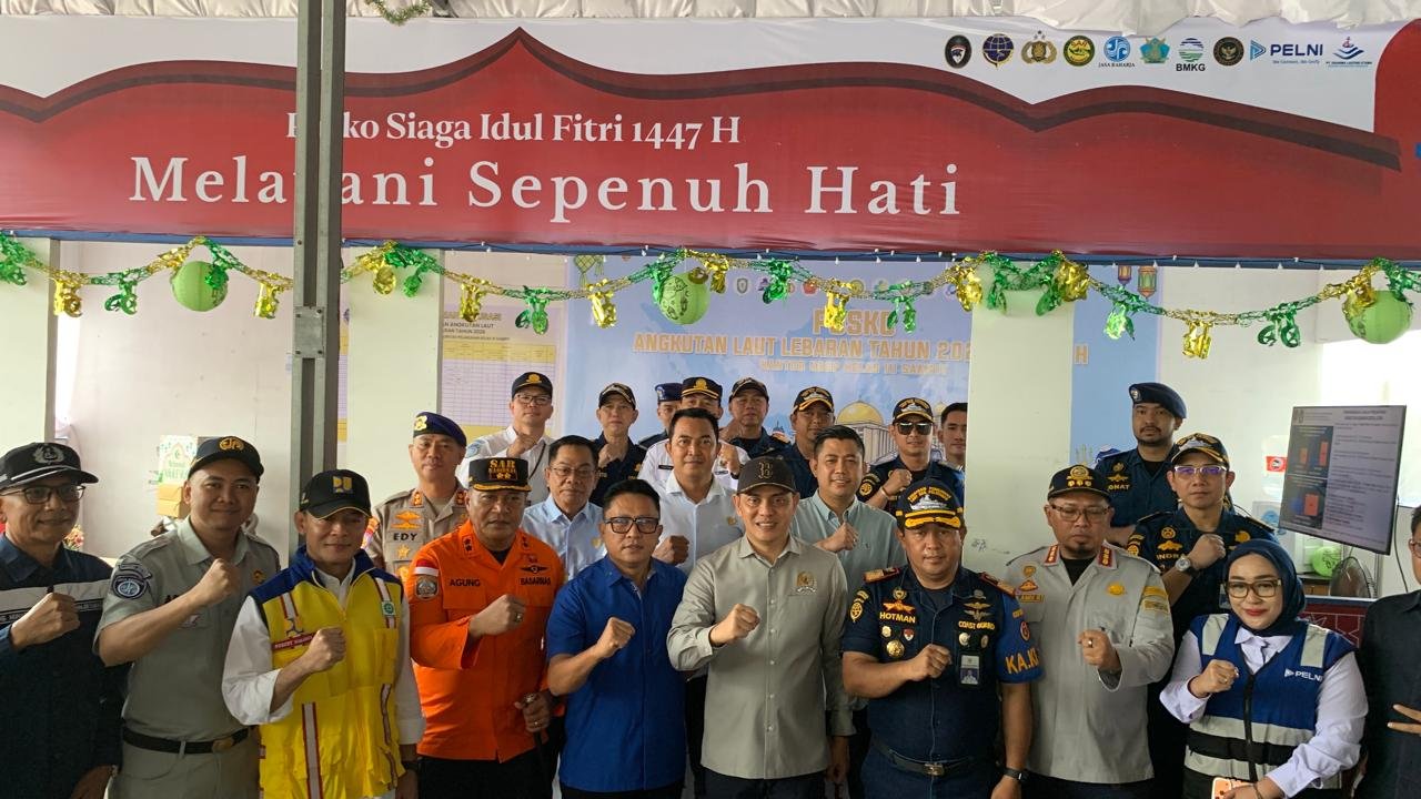 Jasa Raharja Kalteng Hadiri Pengecekan dan Pelepasan Penumpang Arus Mudik KM Lawit di Pelabuhan Sampit