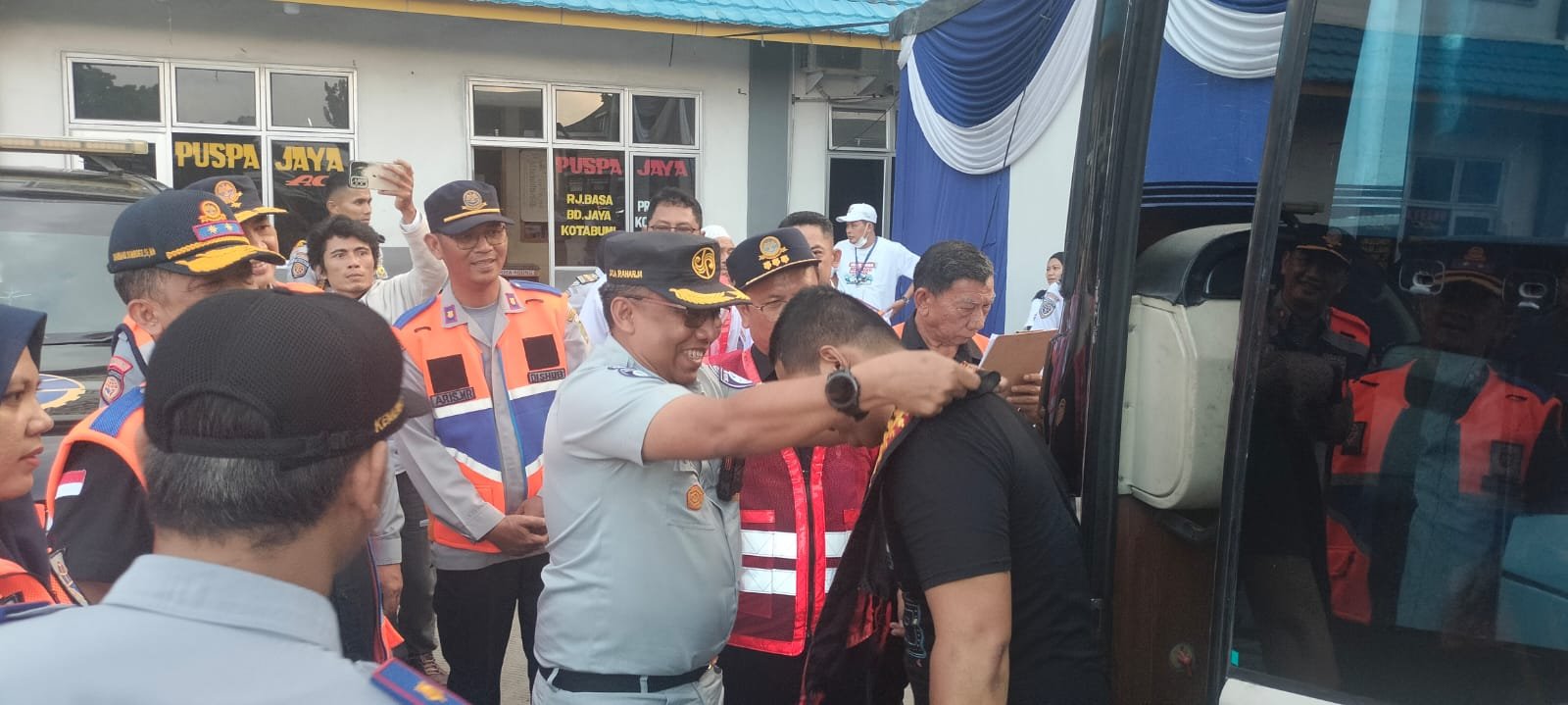 Jasa Raharja Wilayah Lampung Sambut Peserta Mudik Gratis di Terminal Rajabasa, Wujudkan Perjalanan Aman dan Nyaman