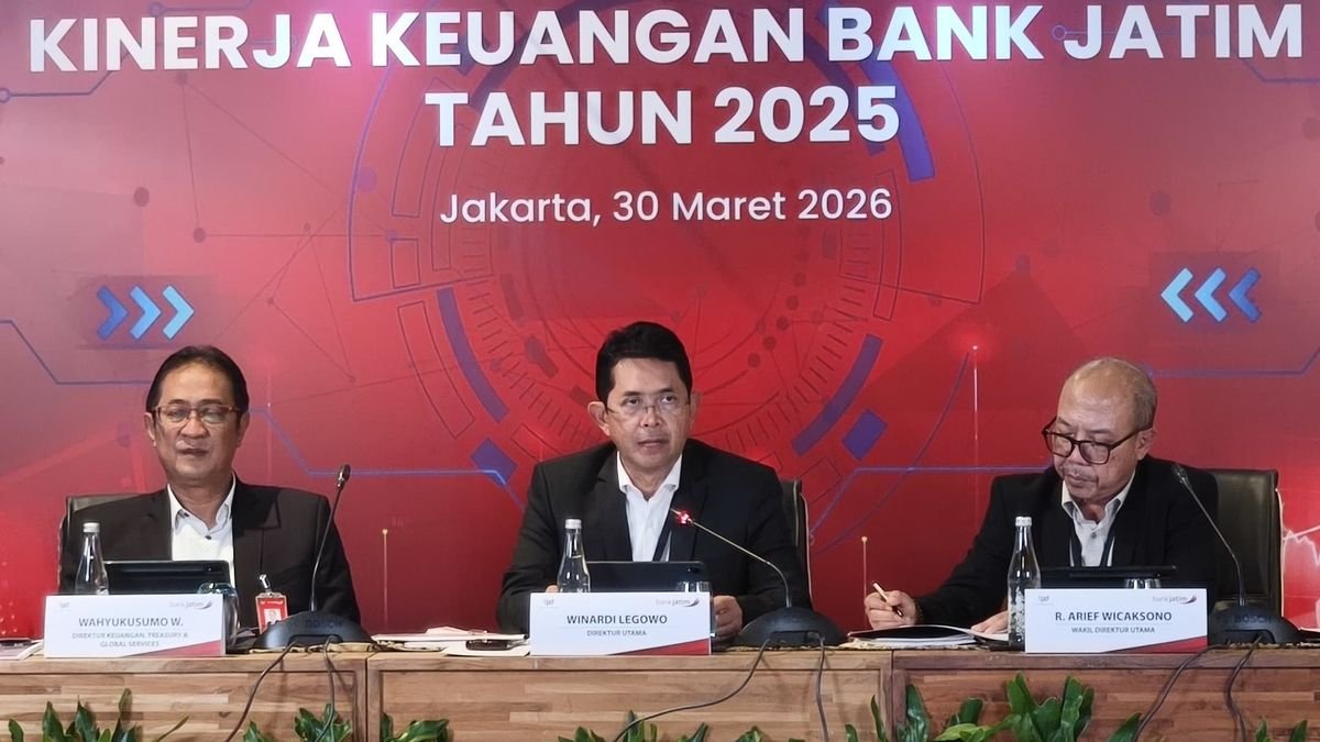 Bank Jatim Catat Laba Bersih Rp1,54 Triliun pada 2025, Naik 20,65 Persen
