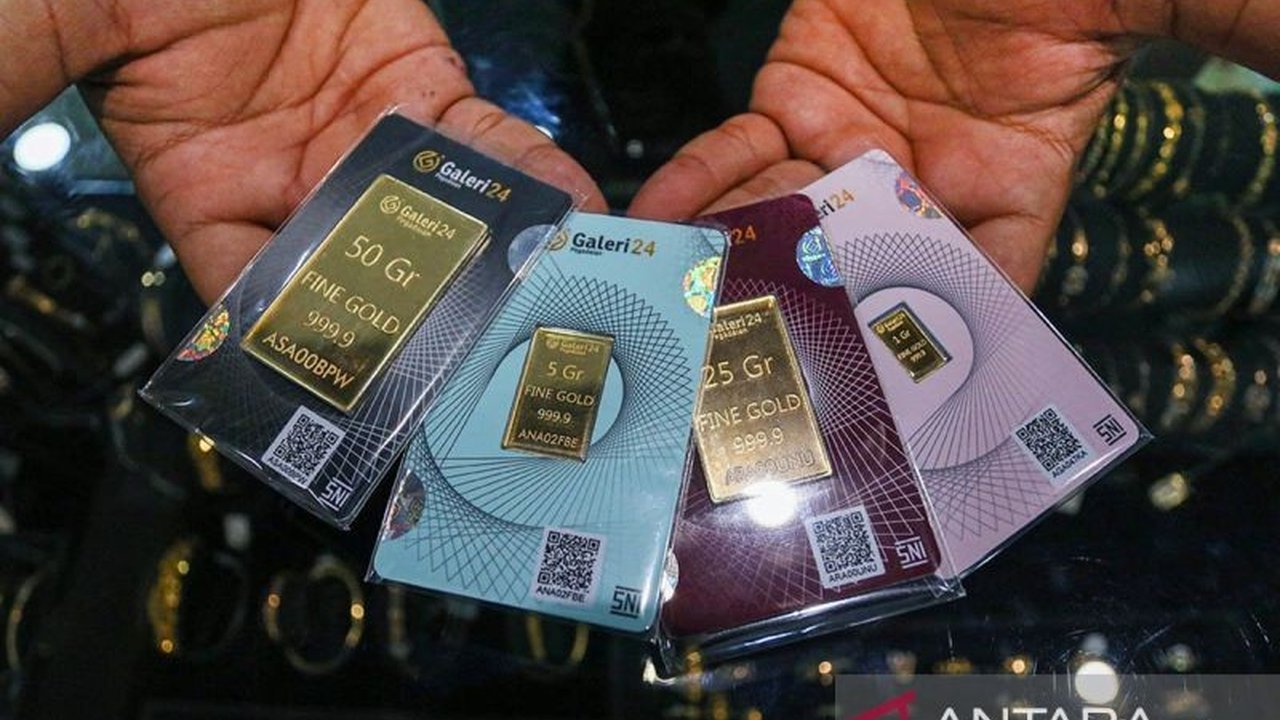 Harga Emas UBS, Antam, Galeri24 di Pegadaian Stabil pada Senin Pagi
