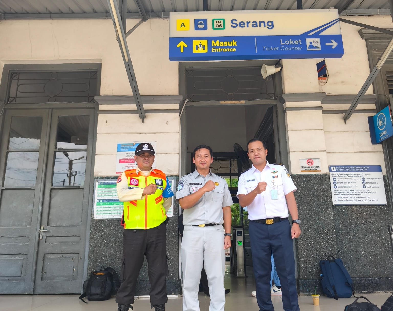 Jasa Raharja Kanwil Banten Lakukan Kunjungan ke PT Kereta Api Indonesia Stasiun Serang