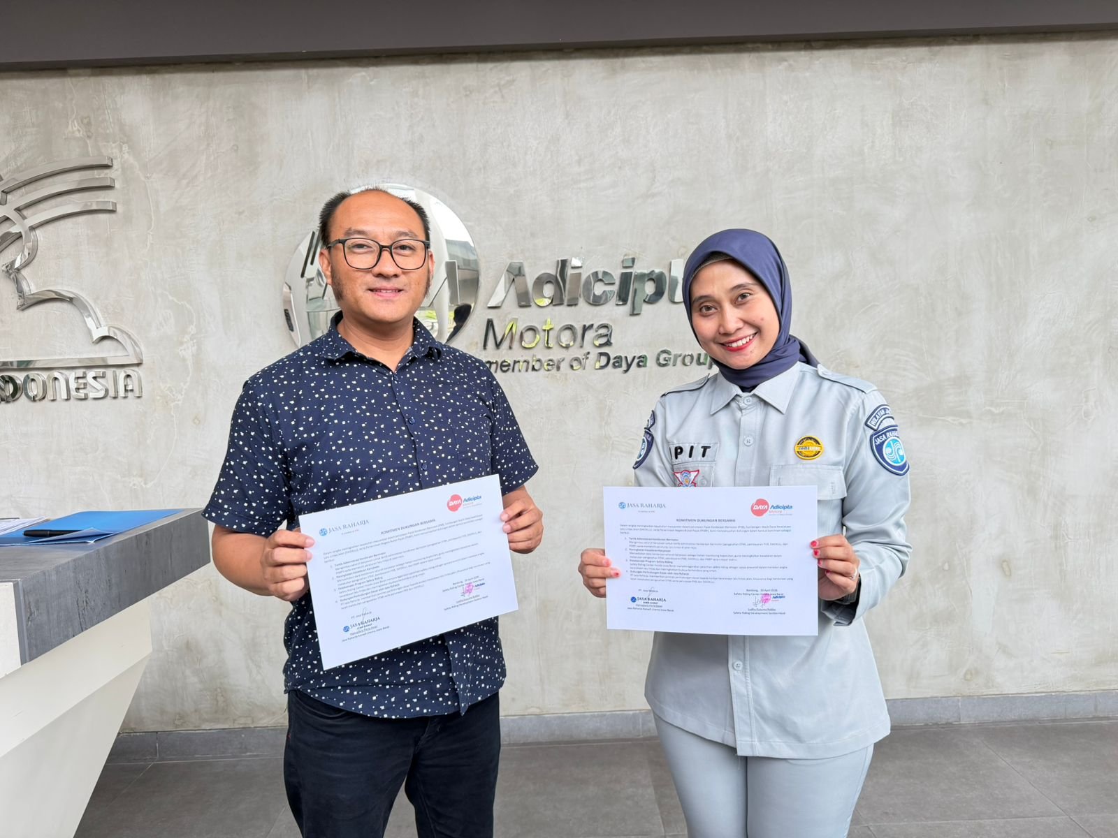 Komitmen Bersama Jasa Raharja Jabar dan Safety Riding Center Honda Jabar untuk Keselamatan dan Kepatuhan Berkendara