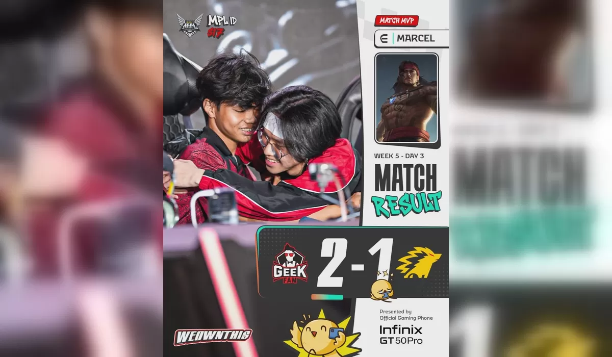 Geek Fam Tumbangkan ONIC dengan Reverse Sweep 2-1 di MPL ID S17