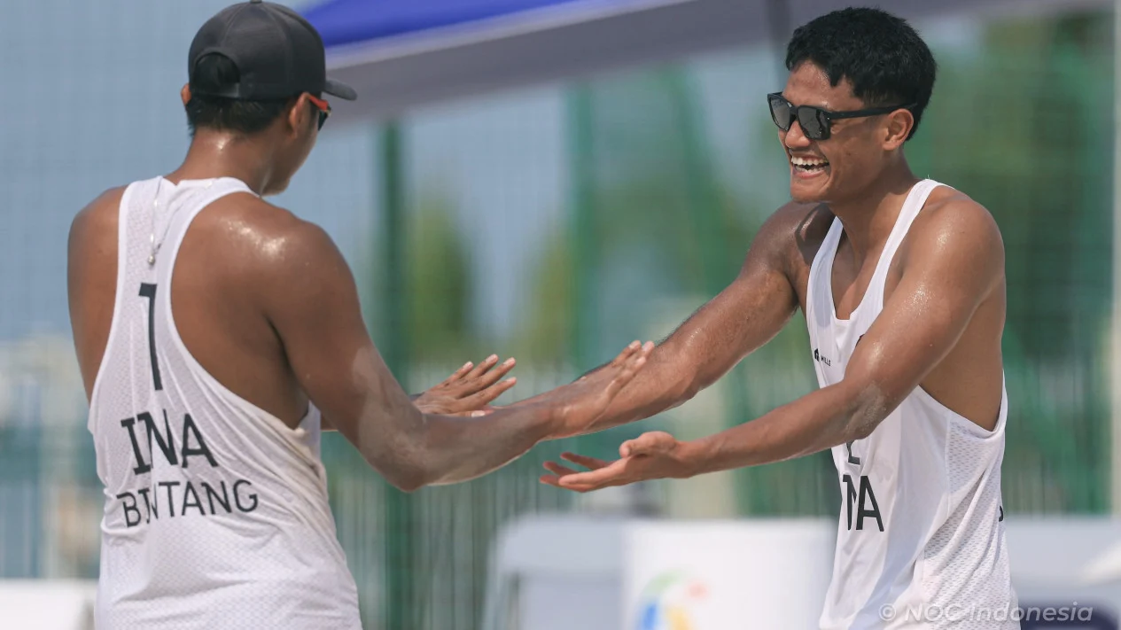 Tim Voli Pantai Indonesia Sapu Bersih Laga Perdana di Asian Beach Games 2026