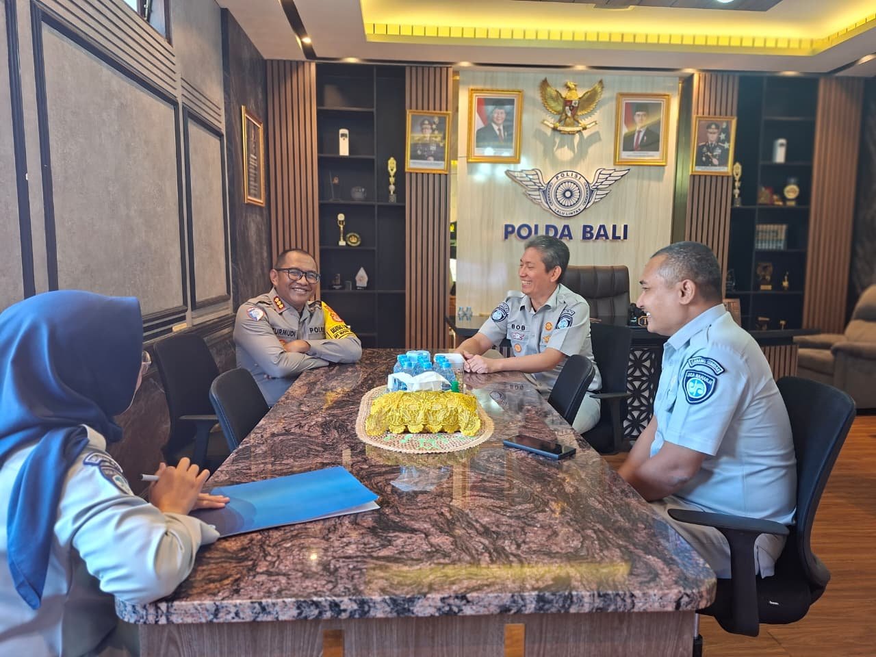 Koordinasi Hasil Rakor Samsat Nasional 2026, Jasa Raharja Bali Perkuat Sinergi dengan Ditlantas Polda Bali