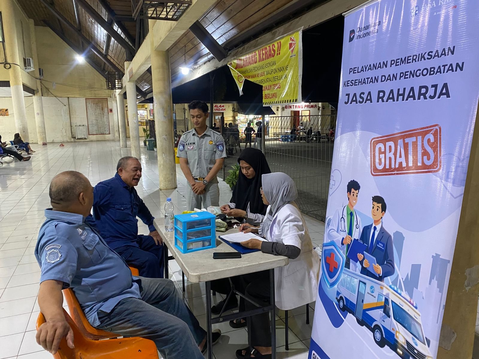 Jamin Keselamatan Perjalanan, Jasa Raharja Sulsel Gelar Pemeriksaan Kesehatan Gratis di Terminal Daya