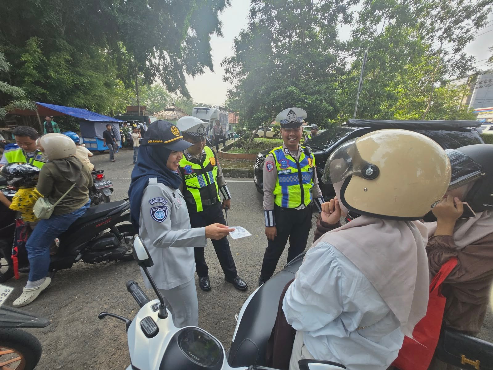 Cek pajak! Samsat Serang melakukan Penertiban dan Pencegahan Kecelakaan Lalu Lintas
