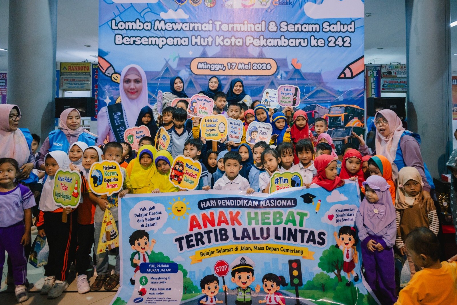 Jasa Raharja Kanwil Riau Berkolaborasi dengan Terminal BRPS Gelar SALUD dan Cek Kesehatan Gratis