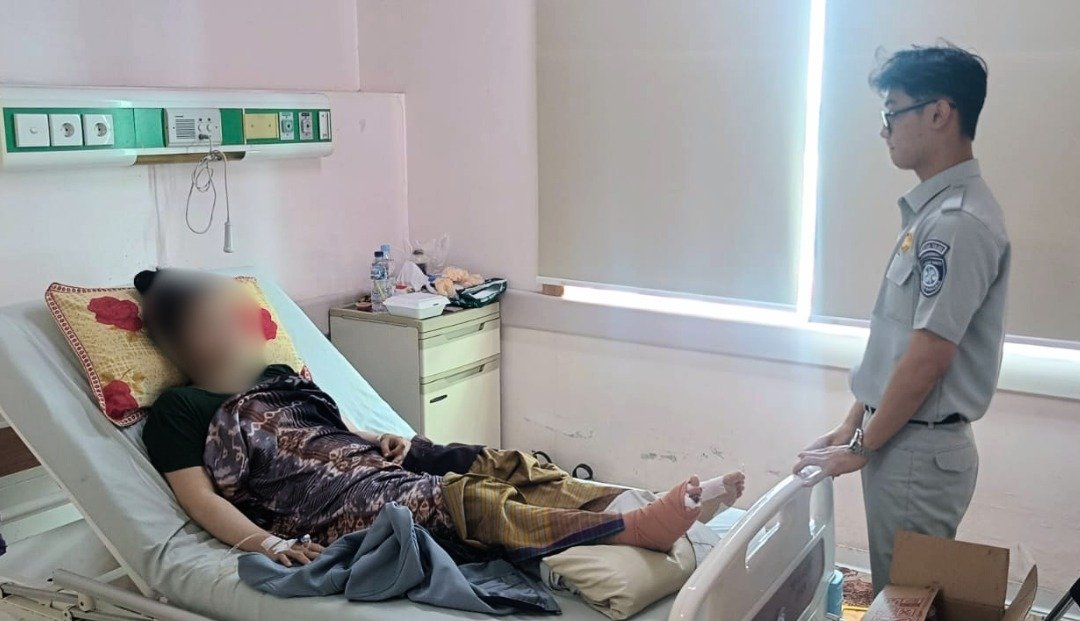 Gerak Cepat, Jasa Raharja Sulsel Kunjungi Korban Laka Beruntun Ir Sutami di RS Tajuddin Chalid