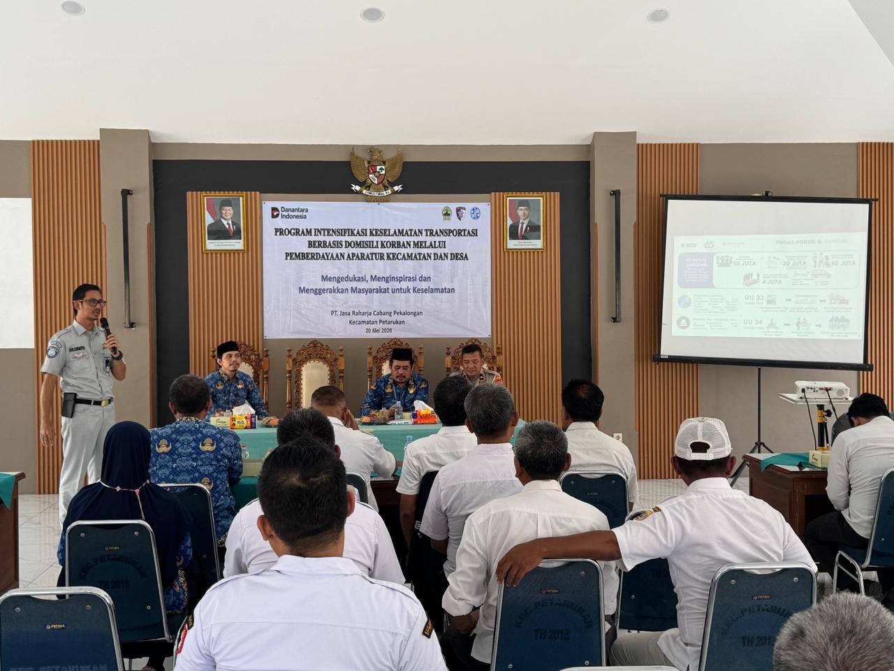 Jasa Raharja Gelar Kampanye Keselamatan Transportasi di Kecamatan Petarukan untuk Perkuat Budaya Tertib Berlalu Lintas