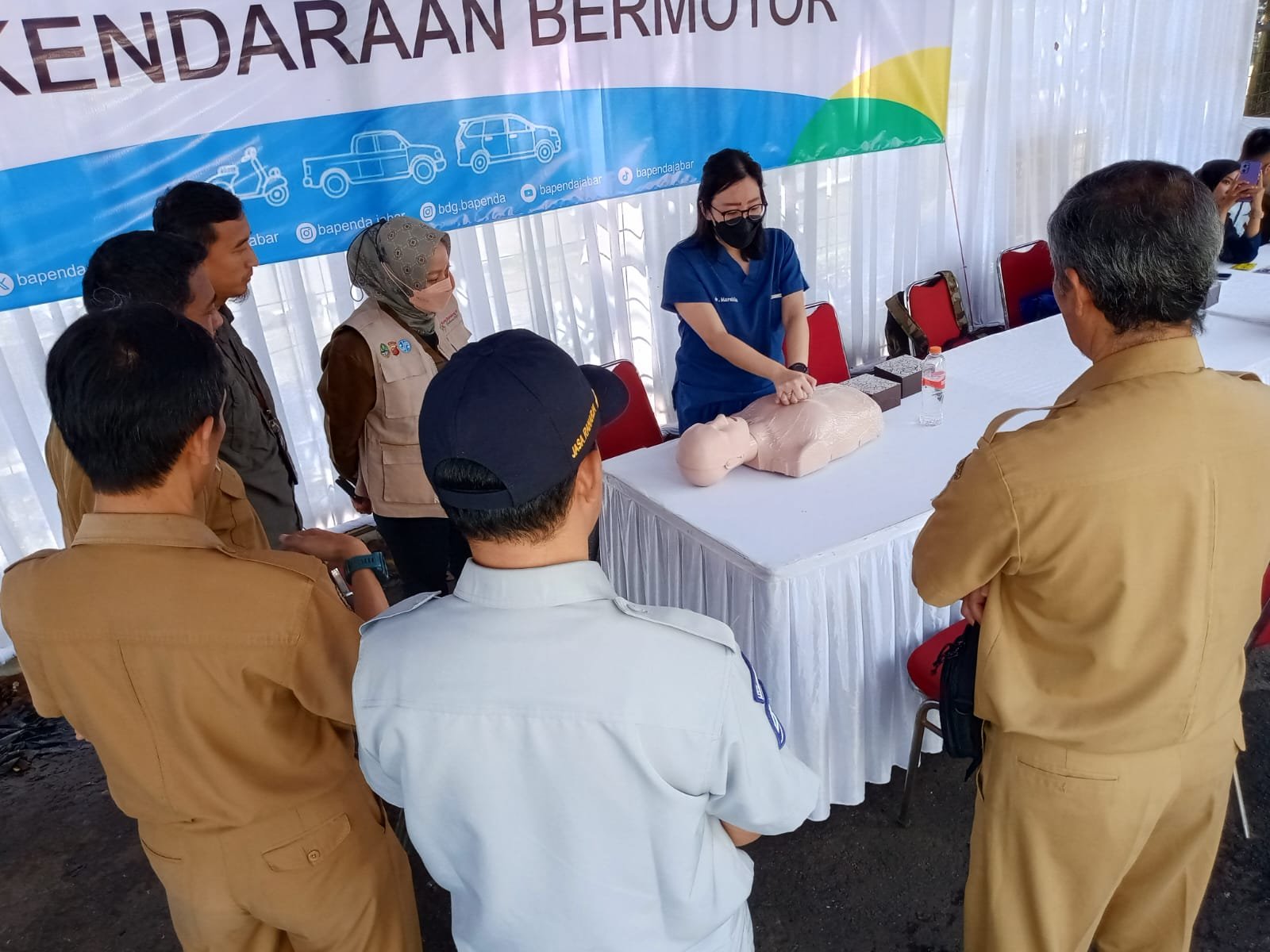 Pelaksanaan Pelatihan PPGD oleh Jasa Raharja Bandung di Perum Bumi Mas Kencana Jl AH Nasution Bandung