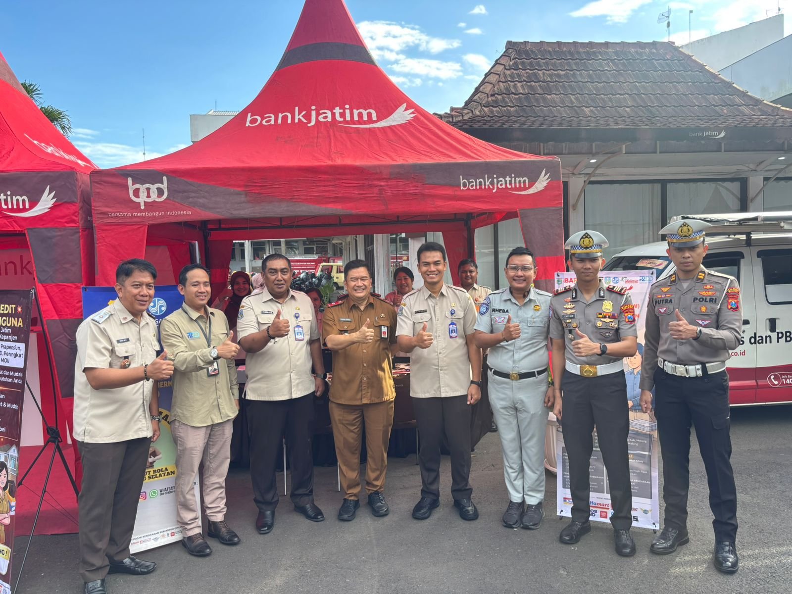 Jasa Raharja Malang Hadiri Apel Pagi dan Pembukaan Program BMW di Pendopo Agung Kabupaten Malang