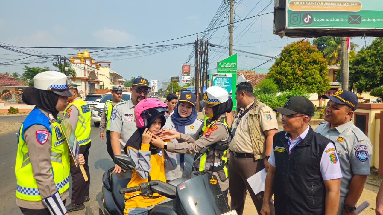 Operasi Gabungan di Lampung Timur, Jasa Raharja dan Mitra Samsat Sosialisasikan Program Keringanan Pajak