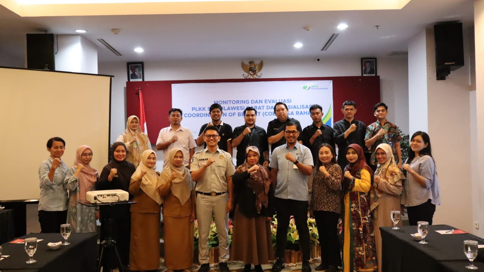 Jasa Raharja Mamuju Bersama BPJS Ketenagakerjaan Laksanakan Evaluasi Aplikasi E-PLKK, Sosialisasi COB dan Kampanye Keselamatan