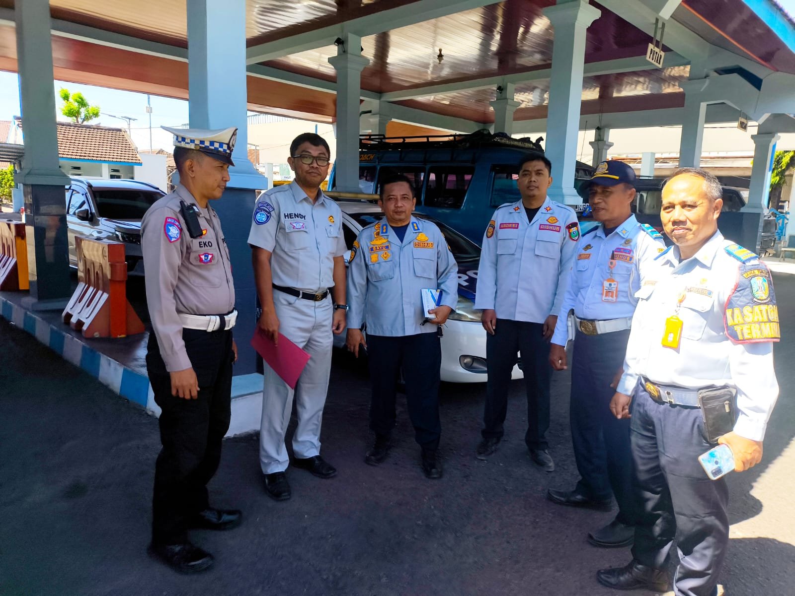 Tingkatkan Keselamatan Angkutan Umum, Dinas Perhubungan, Satlantas, dan Jasa Raharja Gelar Rampcheck Bersama di Terminal Bondowoso