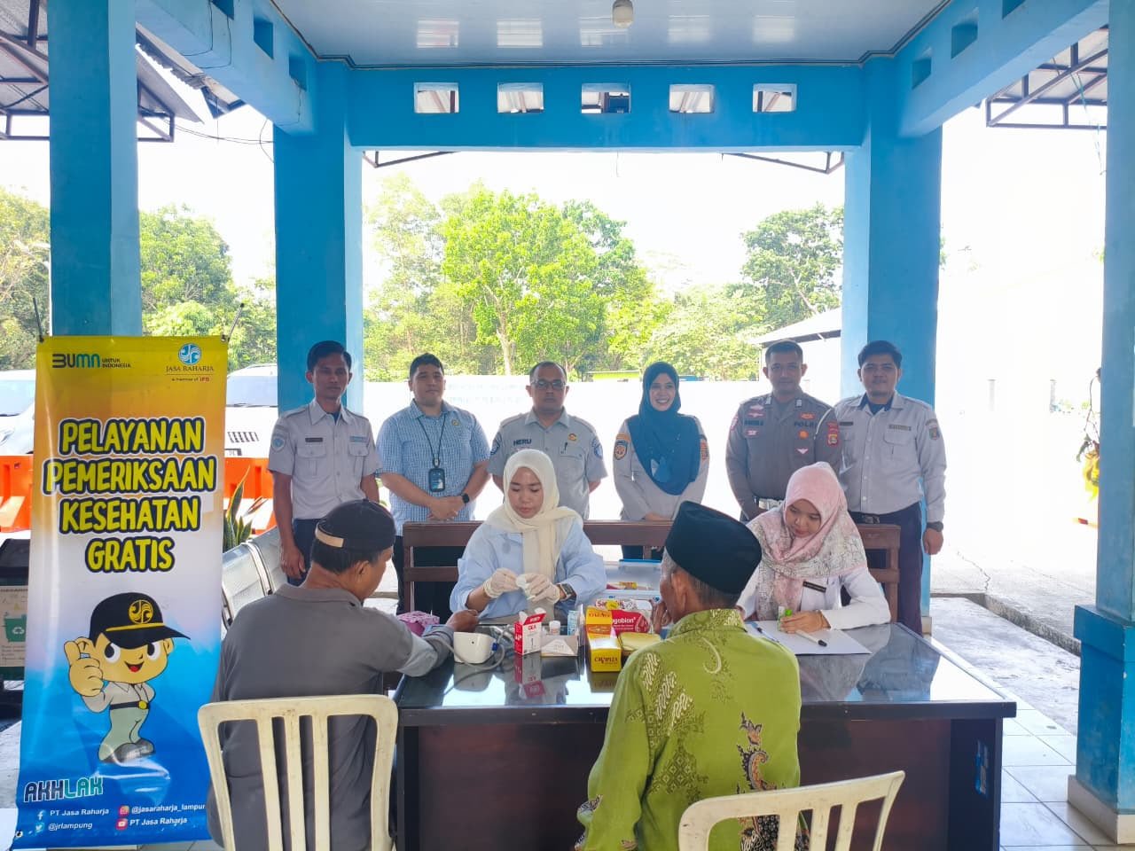 Jasa Raharja Cabang Metro Gelar Safety Campaign, PPGD, dan MUKL di Terminal Mulyojati