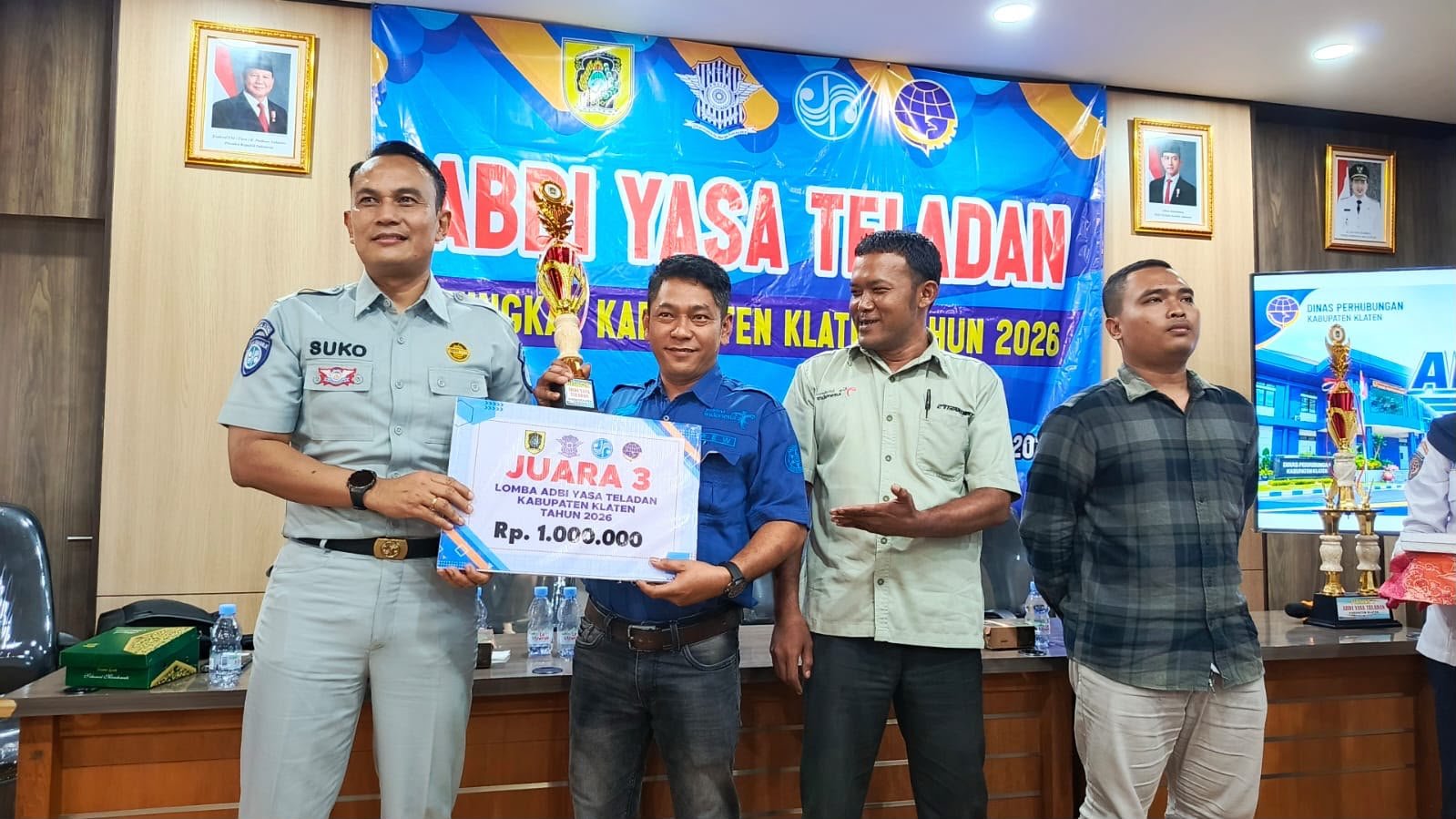Jasa Raharja Klaten Tingkatkan Kesadaran Keselamatan Awak Angkutan Melalui Safety Campaign