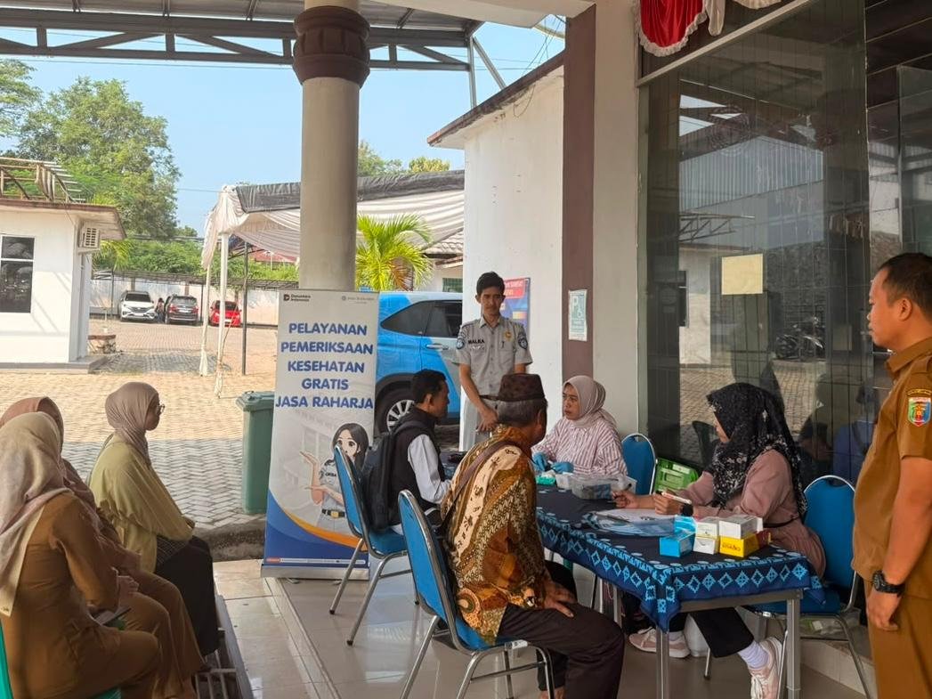 Jasa Raharja Lampung Hadirkan Layanan Pemeriksaan Kesehatan Gratis bagi Wajib Pajak di Samsat Pringsewu