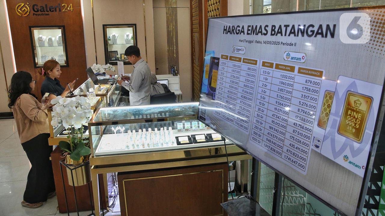 Tiga Jenama Emas di Pegadaian Kompak Naik, Cek Daftar Harga Terbarunya