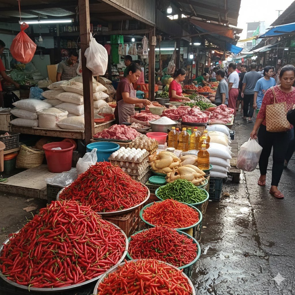 Daftar Harga Bahan Pokok Hari Ini: Cabai, Beras, Telur hingga Minyak Goreng
