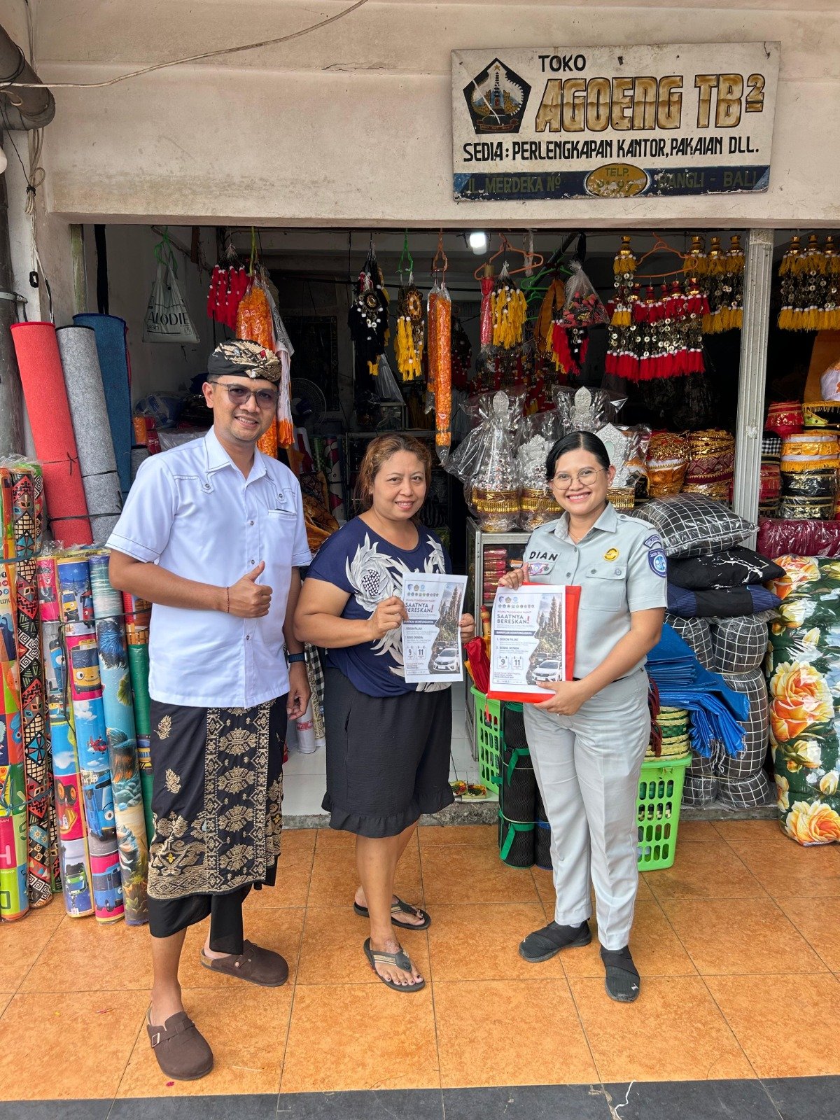 Ruang Publik Jadi Sasaran, Tim Pembina Samsat Bangli Sosialisasikan Informasi Relaksasi Pajak Provinsi Bali 2026