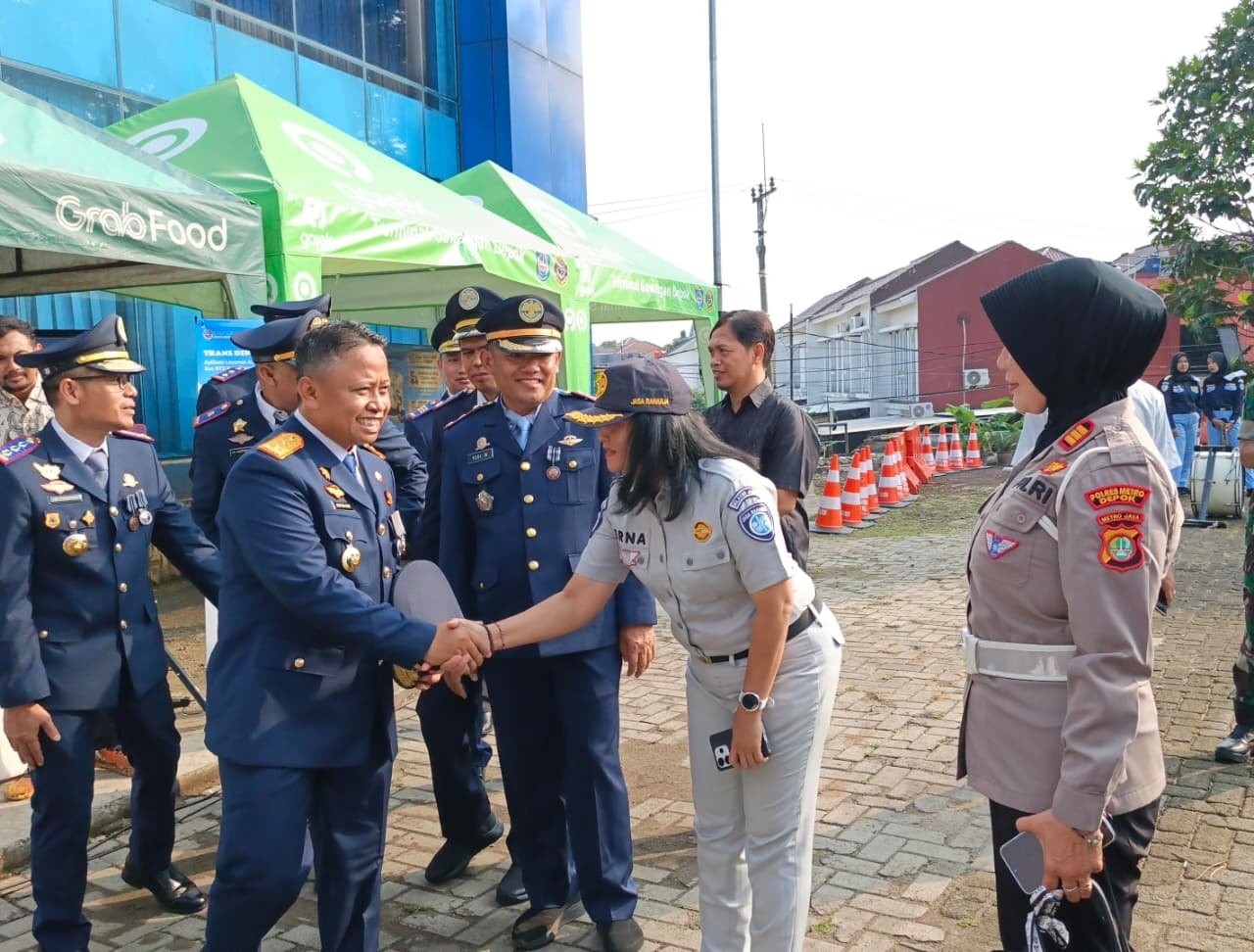 Jasa Raharja Bogor Turut Bersinergi dalam Peringatan Hari Perhubungan Nasional di Depok