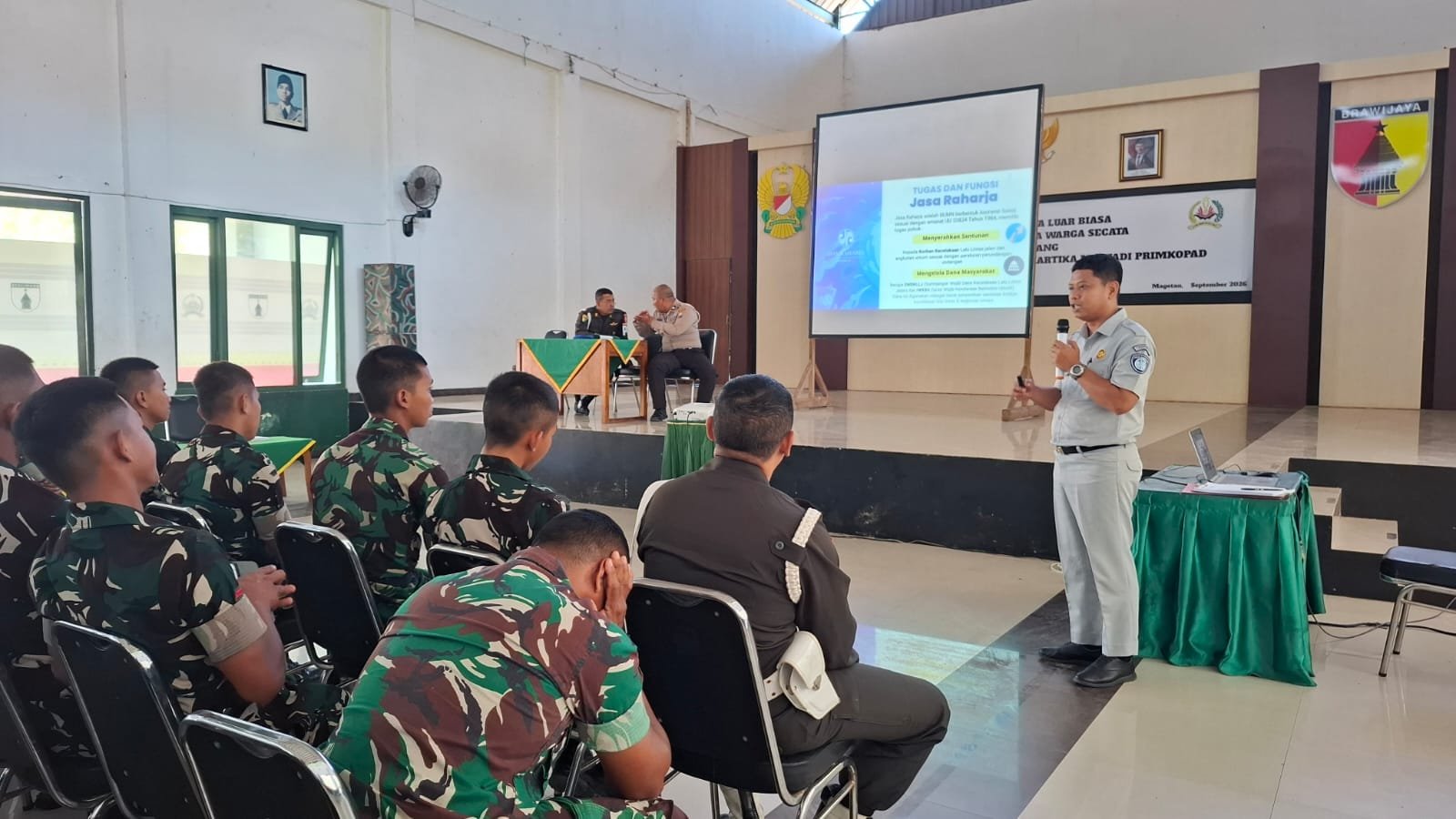 Jasa Raharja Dan Satlantas Polres Magetan Perkuat Edukasi Keselamatan Berlalu Lintas bagi Anggota TNI
