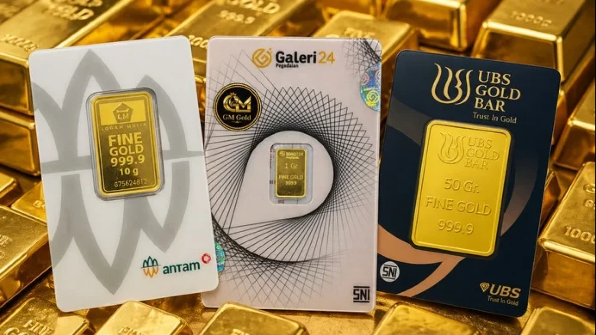 Daftar Harga Emas di Pegadaian Sabtu Ini, Galeri24 hingga UBS