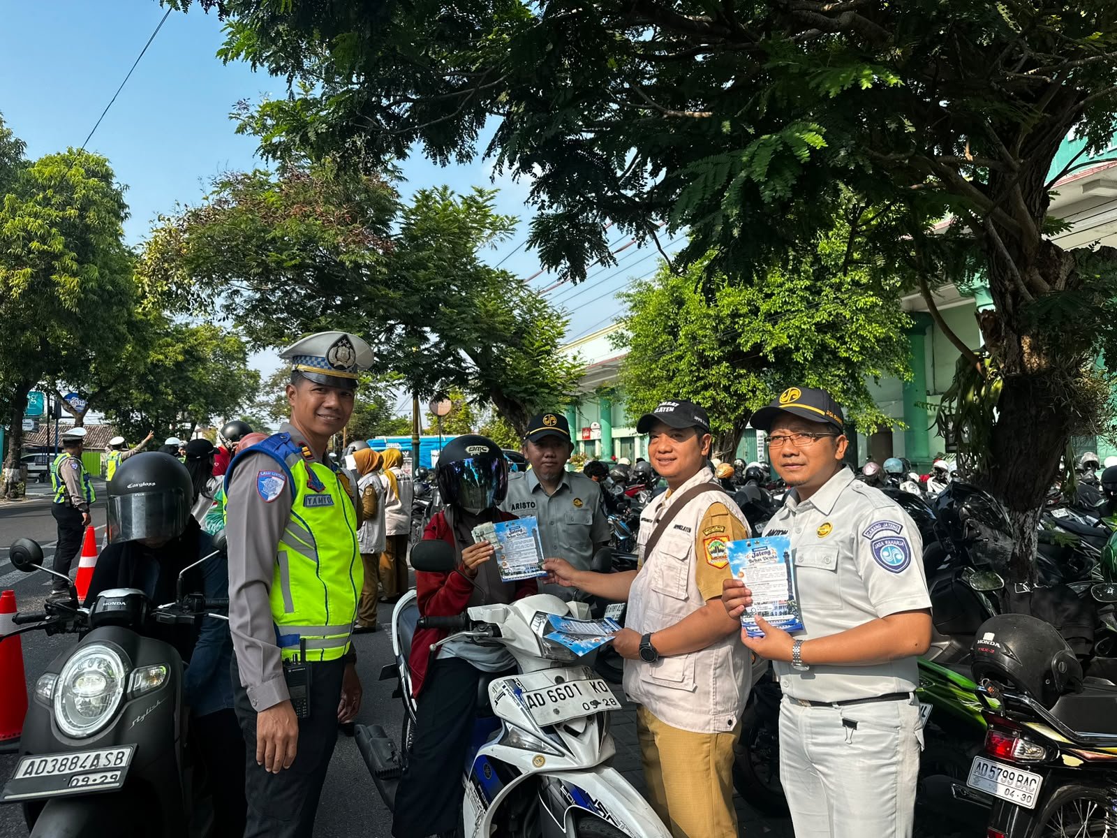 Tim Pembina Samsat Klaten Sosialisasikan Taat Pajak, Keselamatan Lalu Lintas, dan Program Jateng Bebas Denda