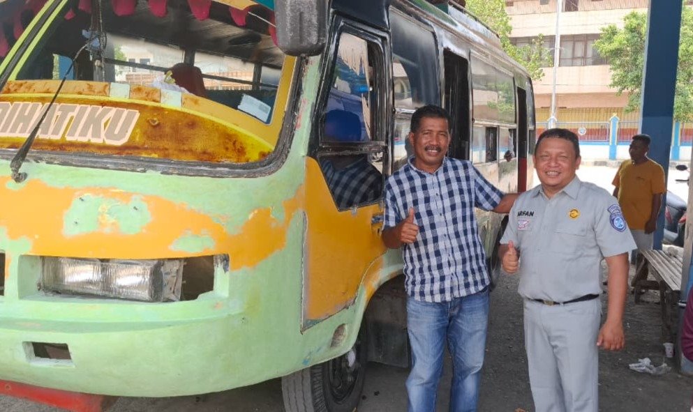 Tingkatkan Kesadaran Pembayaran IWKBU, Jasa Raharja Cabang Bima Lukan DTD di Terminal Dara