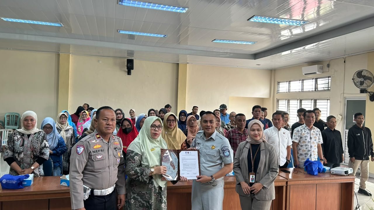 Jasa Raharja Sumbar Bersama Polresta Padang dan RS Hermina Gelar Edukasi Keselamatan Transportasi dan PPGD di Padang Utara