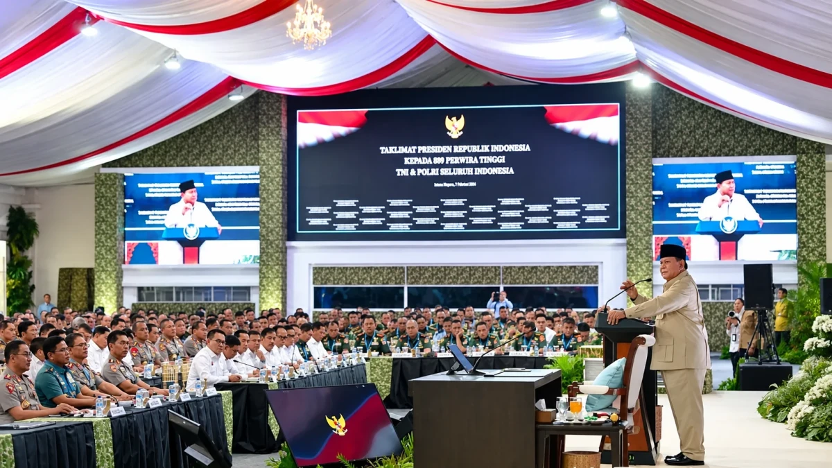 Prabowo Tekankan Profesionalisme TNI-Polri Hadapi Tantangan Keamanan Global