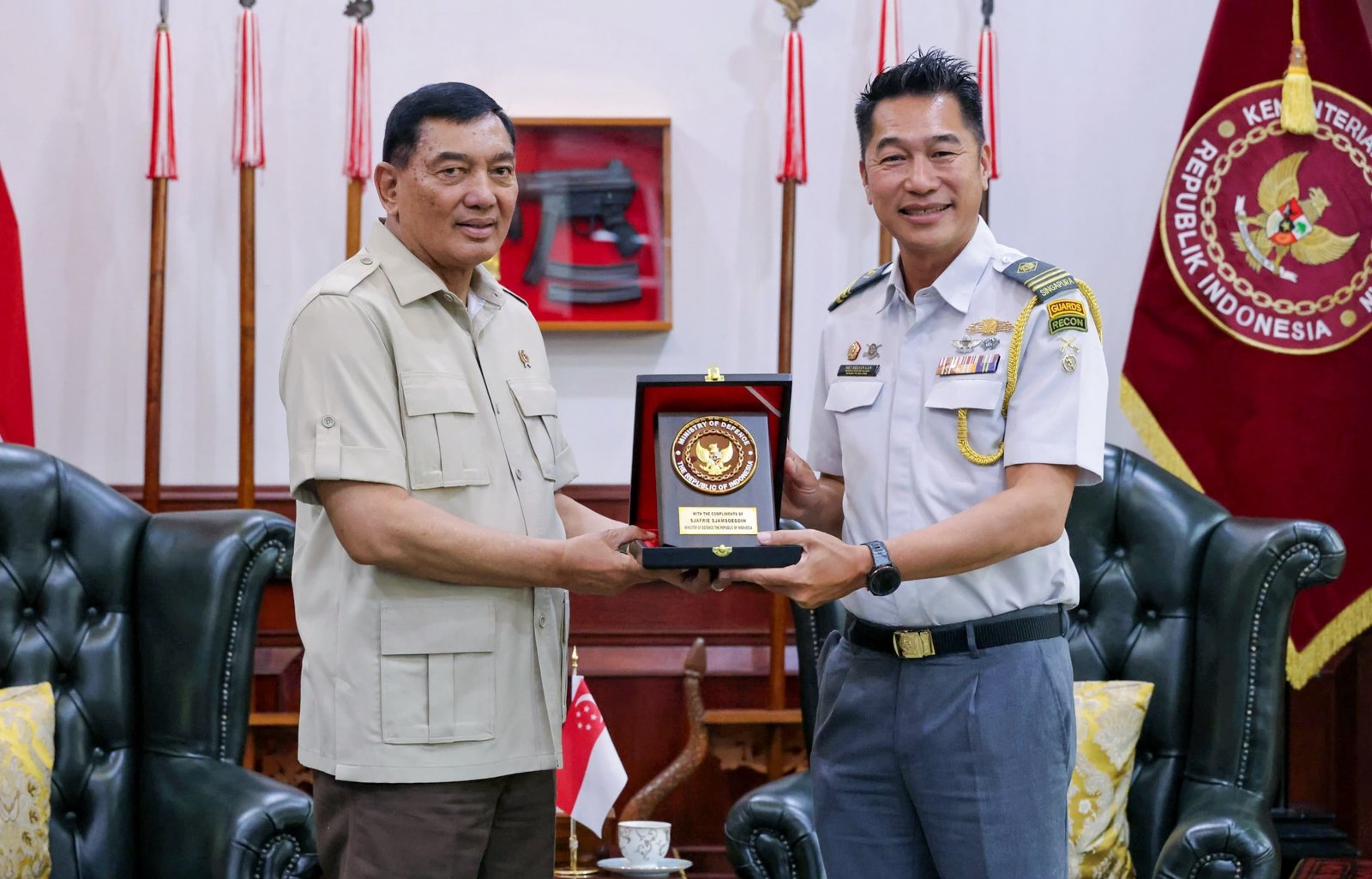 Menhan Sjafrie Dorong Kelanjutan Kerja Sama Pertahanan Indonesia-Singapura