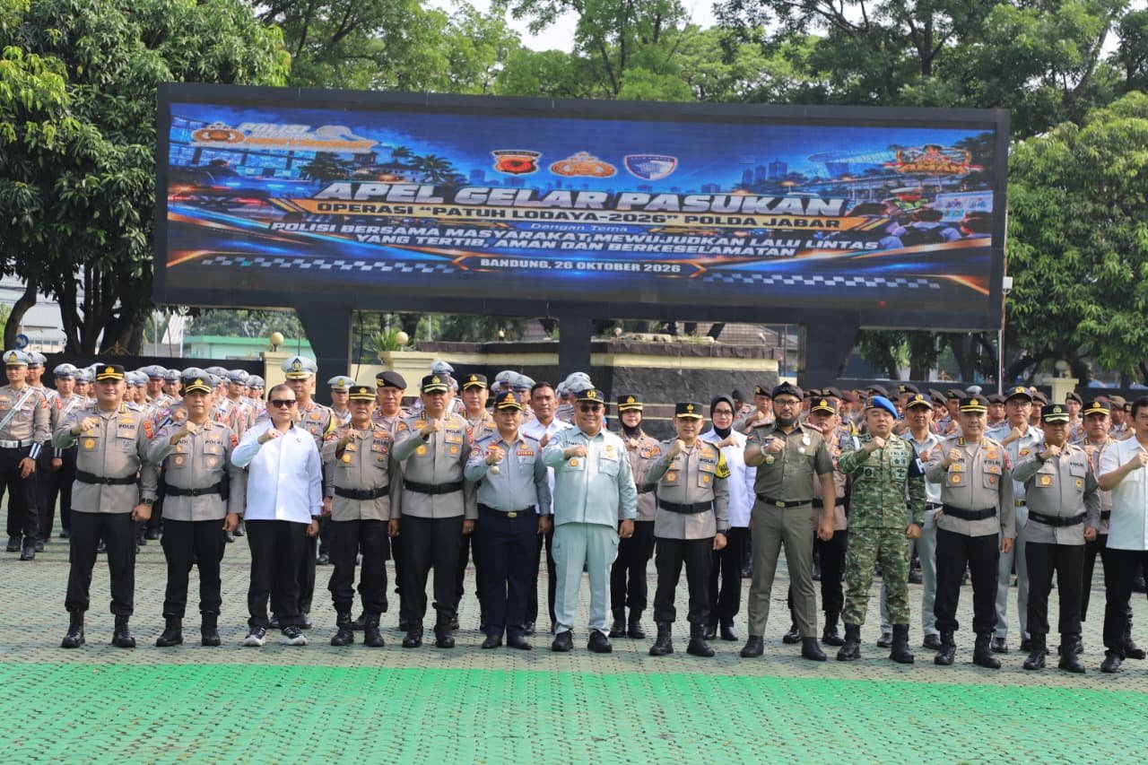 Jasa Raharja Jawa Barat Hadiri Apel Gelar Pasukan Operasi Patuh Lodaya 2026 Perkuat Kolaborasi Wujudkan Lalu Lintas Tertib, Aman dan Berkeselamatan